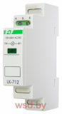 Указатель напряжения LK-712-Y-1 сигнализация наличия одной фазы, цвет ЖЁЛТЫЙ, 1 модуль, монтаж на DIN-рейке 5-10 В AC/DC IP20